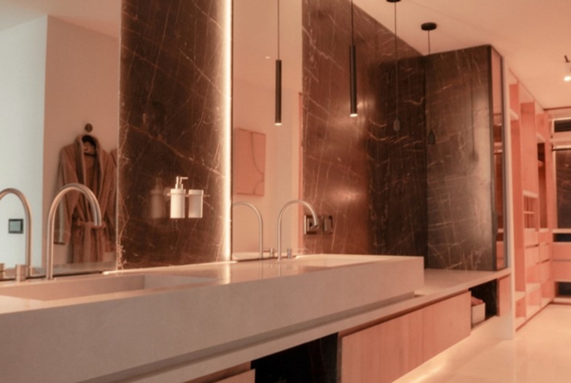 the sunset lavabo y cambiador